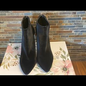 Ava & Aiden Velvet Ankle Boots